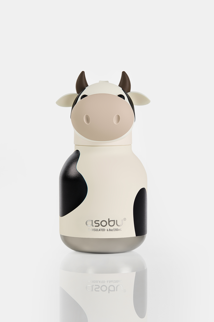 Butelka termiczna Mini Bestie Asobu – Krowa 200 ml