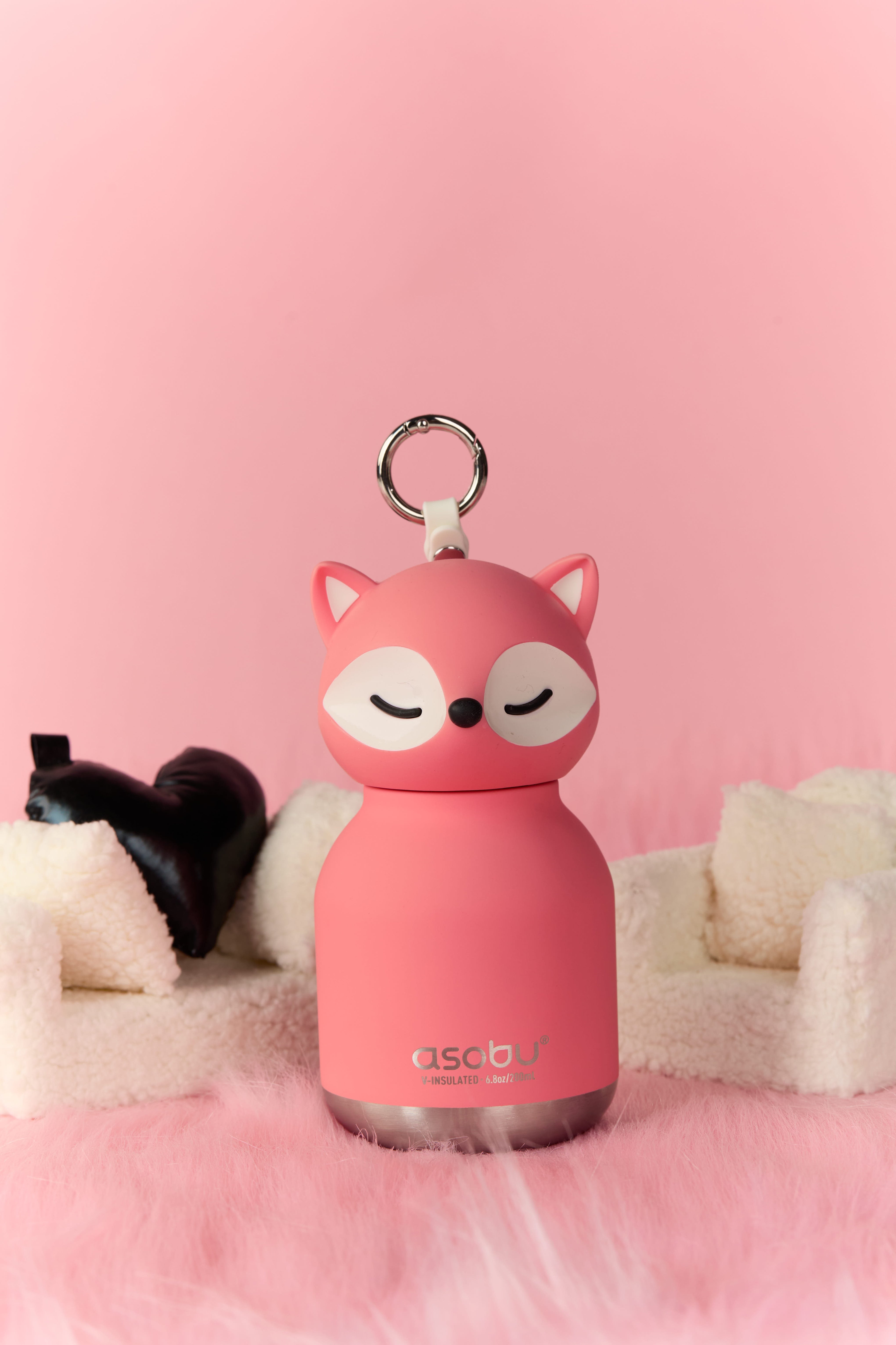 Butelka termiczna Mini Bestie Asobu – Różowy Lis 200 ml