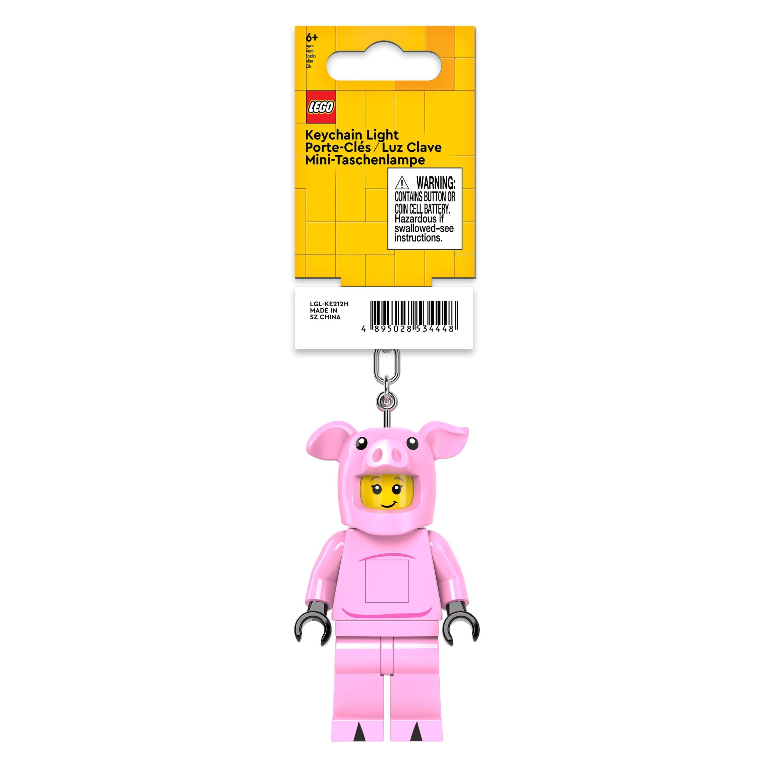 brelok LEGO minifigurka świnka różowa figurka z breloczkiem na klucze