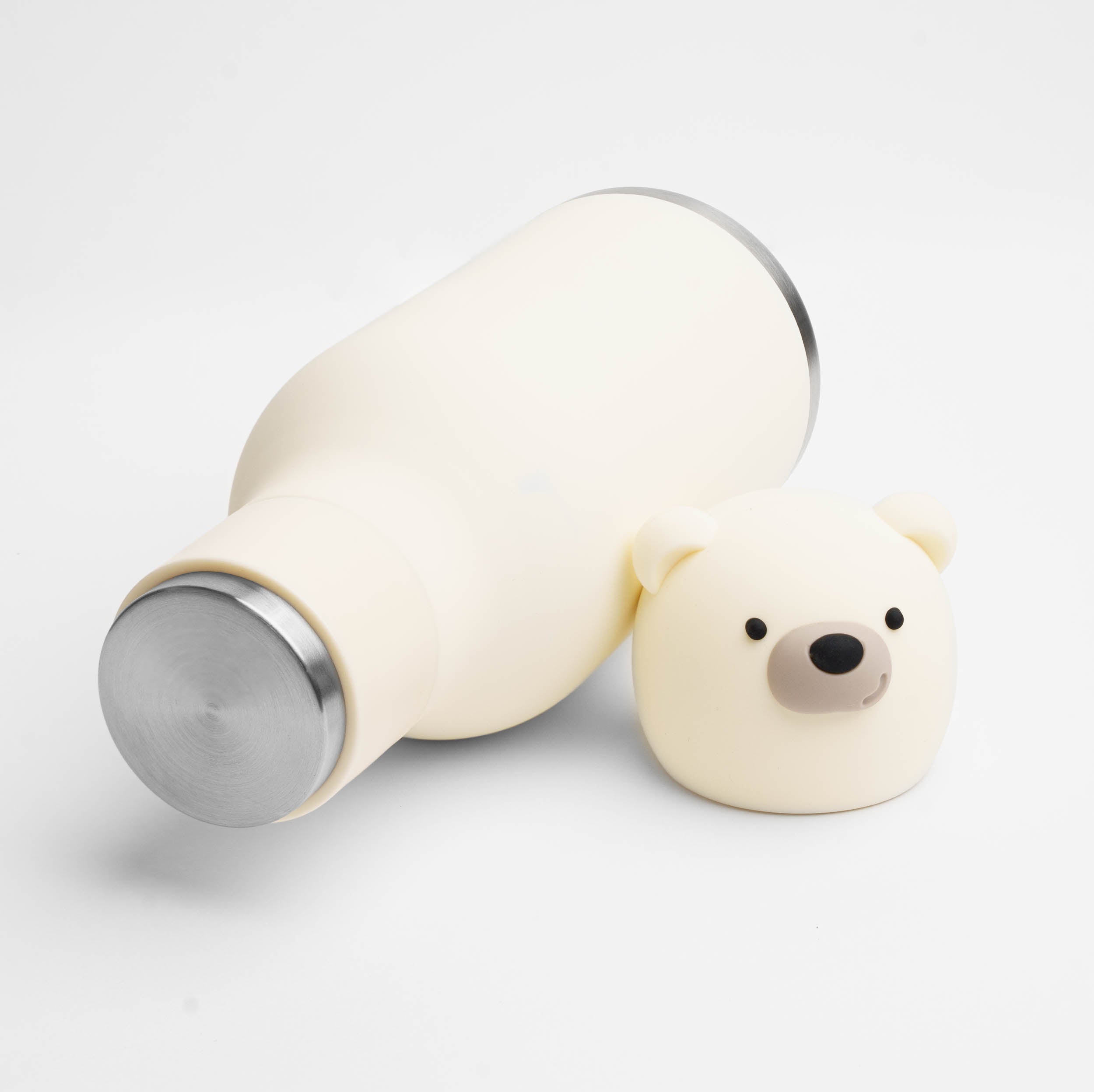 Bouteille isotherme avec paille Asobu Beasts – Ours polaire 460 ml