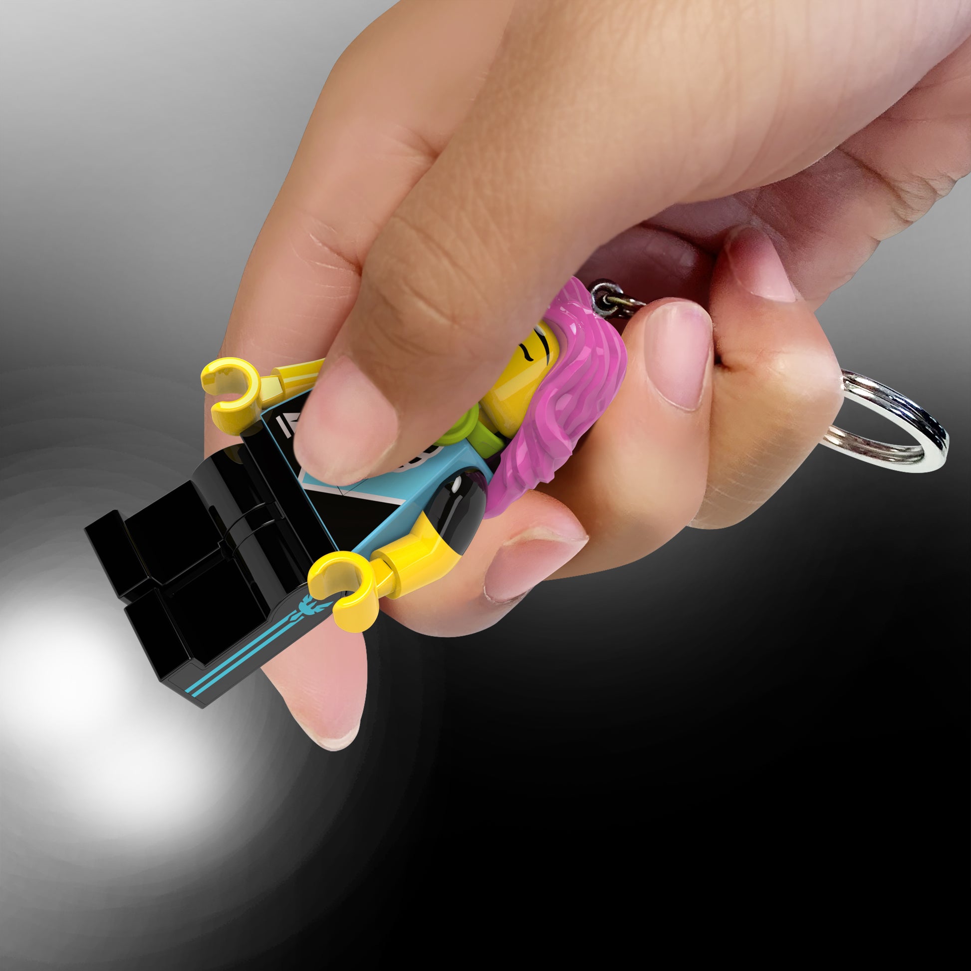 Brelok z latarką LEGO® Minifigures™ – Gamerka