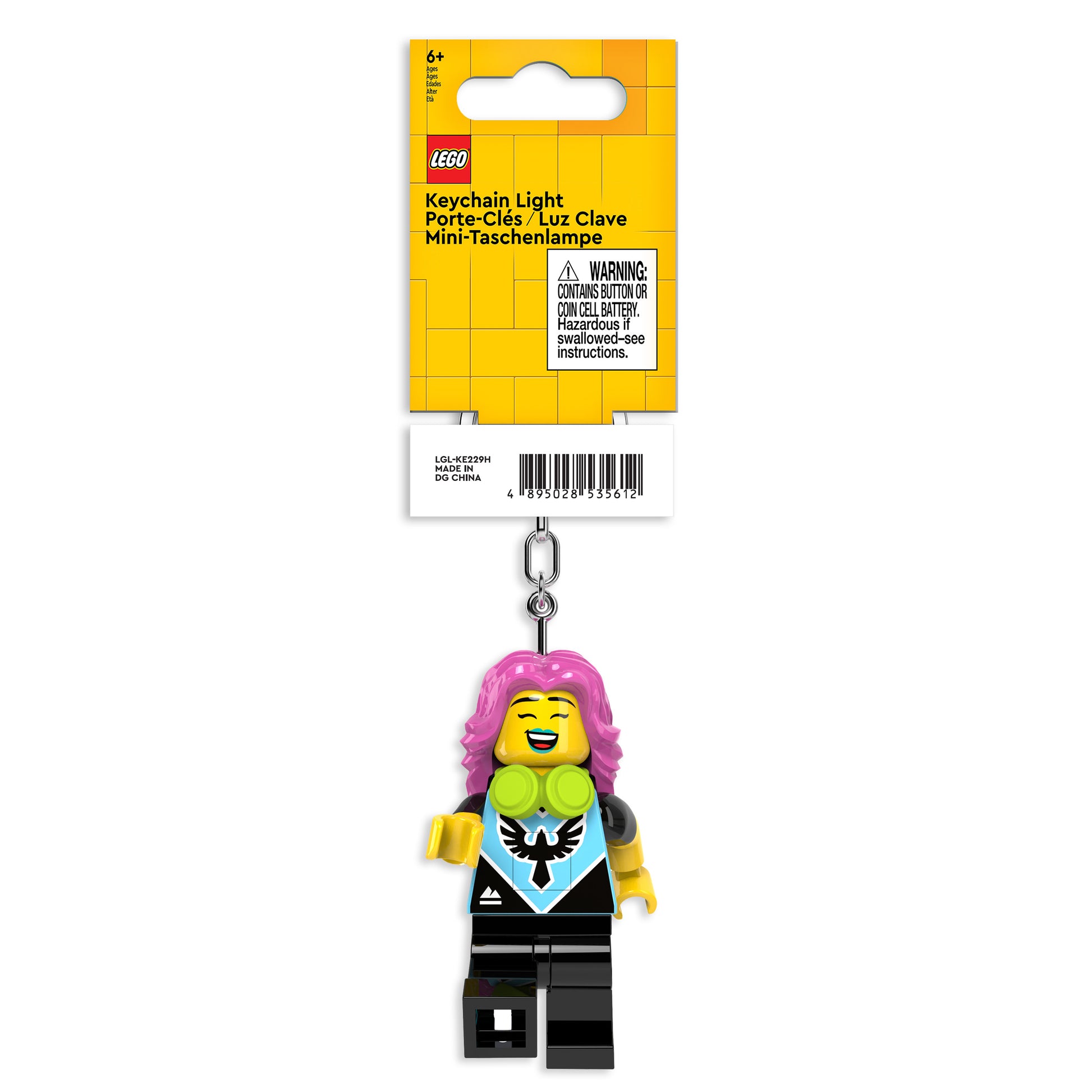 Brelok z latarką LEGO® Minifigures™ – Gamerka