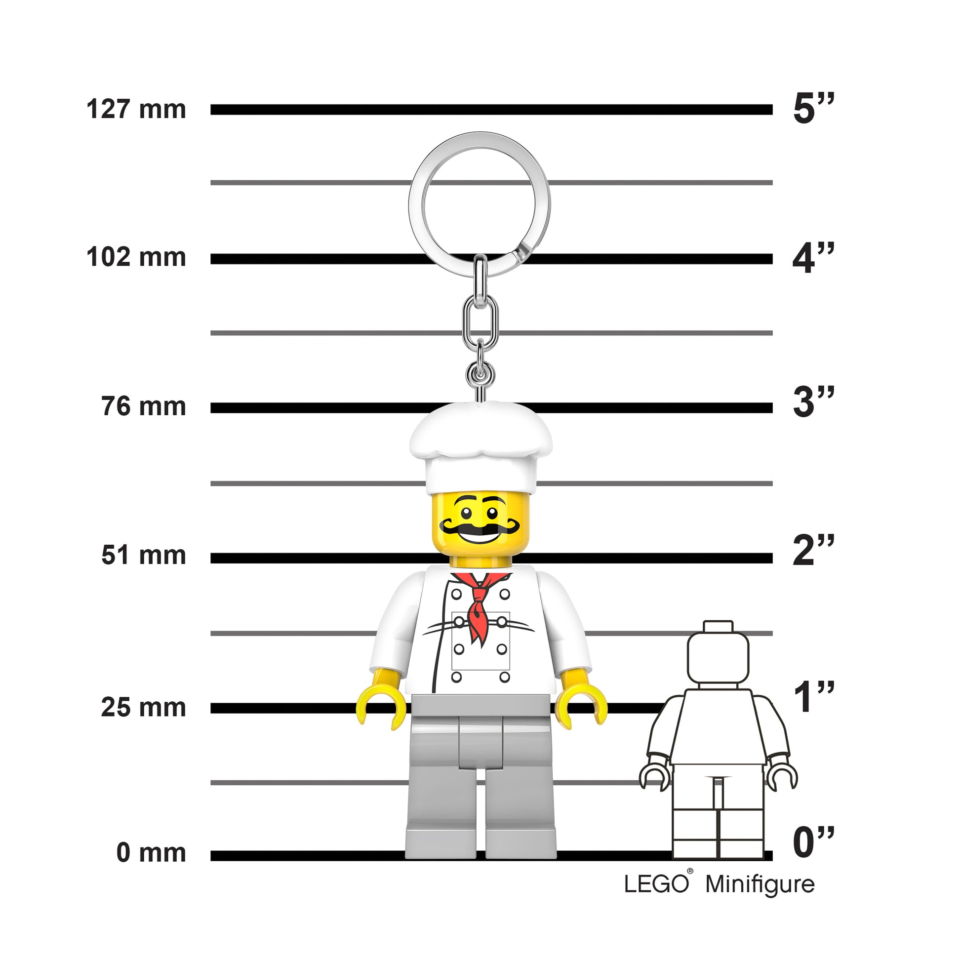 Brelok z latarką LEGO® Minifigures™ – Kucharz