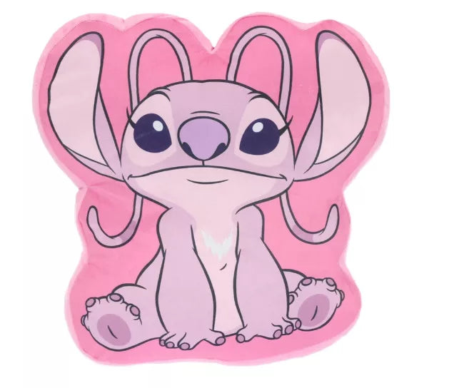 Cuscino rosa Lilo e Stitch Angel con stampa della figura adorabile di Angel dal cartone animato