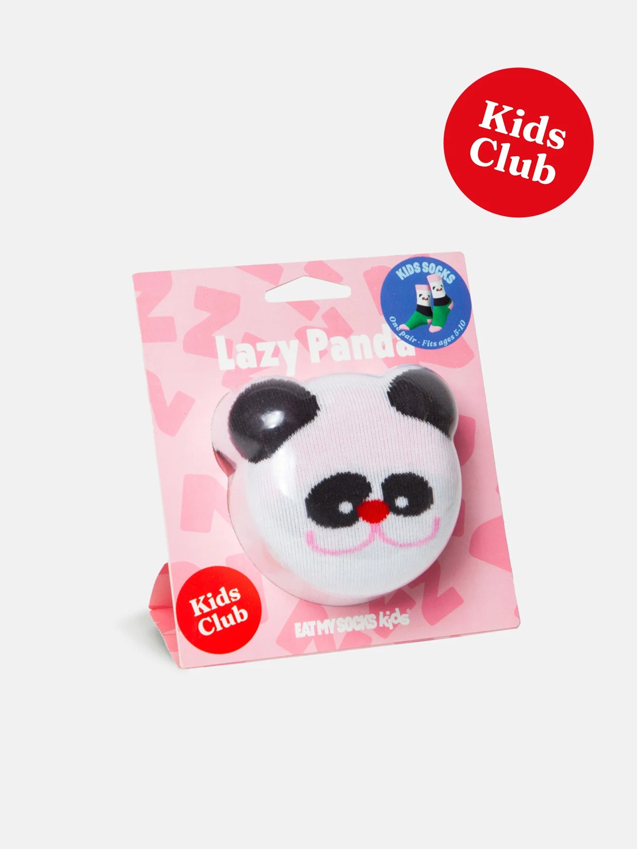 Skarpetki panda dla dzieci w białym kolorze z motywem pandy w opakowaniu EMS Kids Club