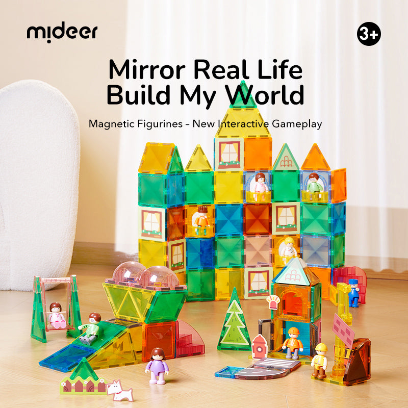 Klocki magnetyczne mideer - City Hero Squad (33 el.)