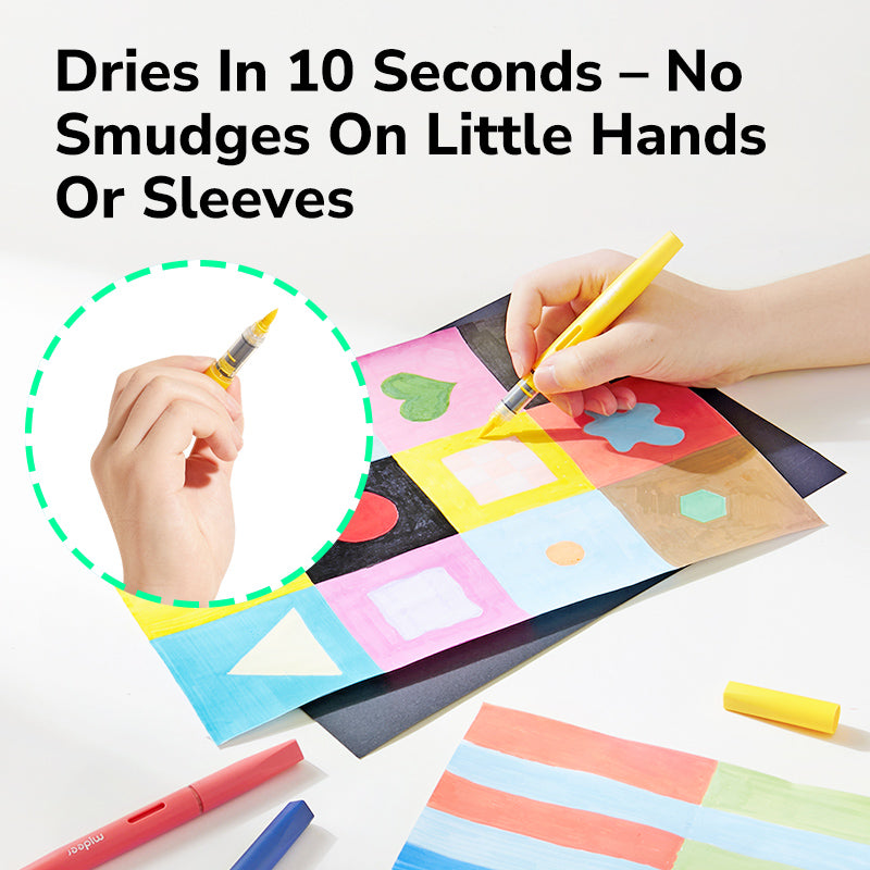 Markery akrylowe płynne z pędzelkową końcówką mideer – 36 kolorów w tubie