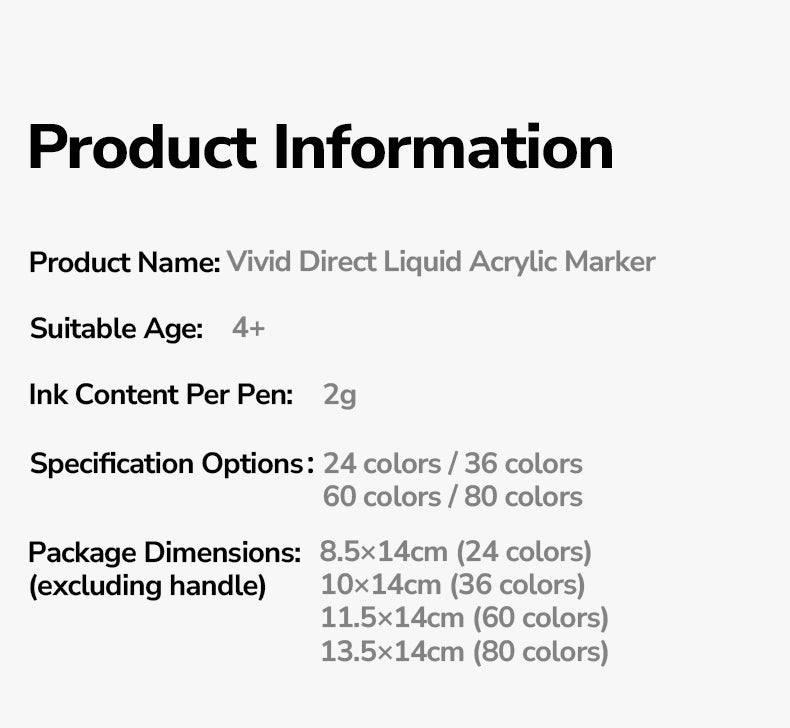 Markery akrylowe płynne z pędzelkową końcówką mideer – 36 kolorów w tubie