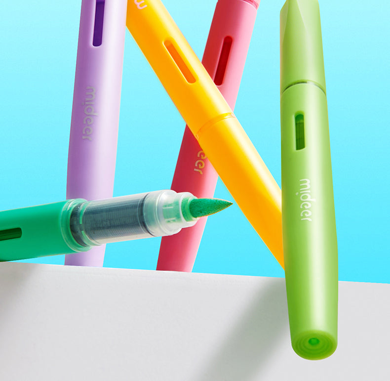 Markery akrylowe płynne z pędzelkową końcówką mideer – 80 kolorów w tubie