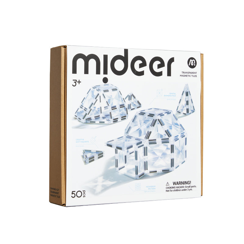Klocki magnetyczne mideer - przezroczyste diamenty (50 el.)