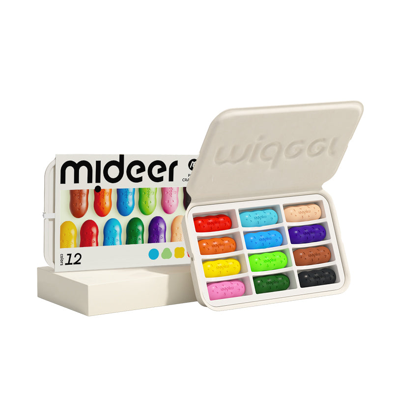 Prime matite-fagiolo cerate in cera d'api mideer – 12 colori