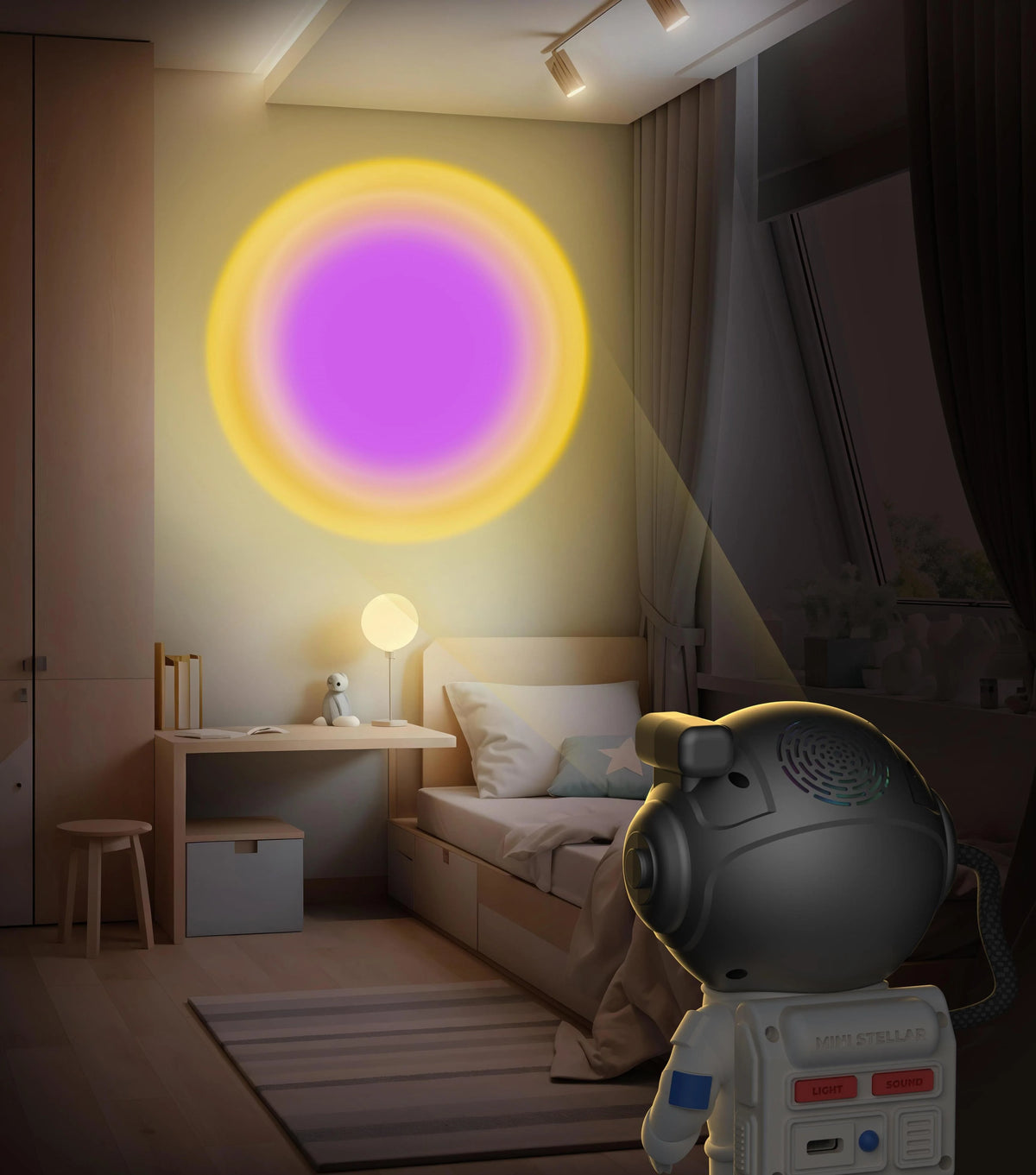 Mini Galaxy Project Mini Stellar – a compact galaxy projector with white noise MOB | Yamann