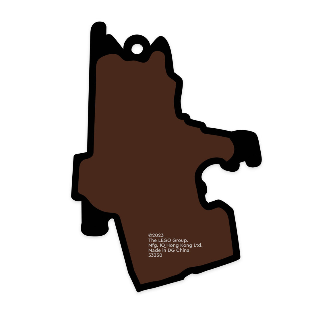 Magnes LEGO Ninjago Sora w kształcie postaci z czarną i brązową kolorystyką