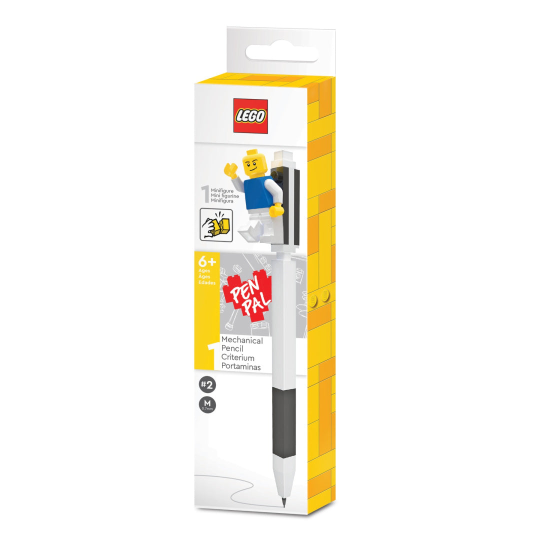 Mechaniczny ołówek LEGO w opakowaniu z figurką minifigurki LEGO od BV JACOB COMPANY