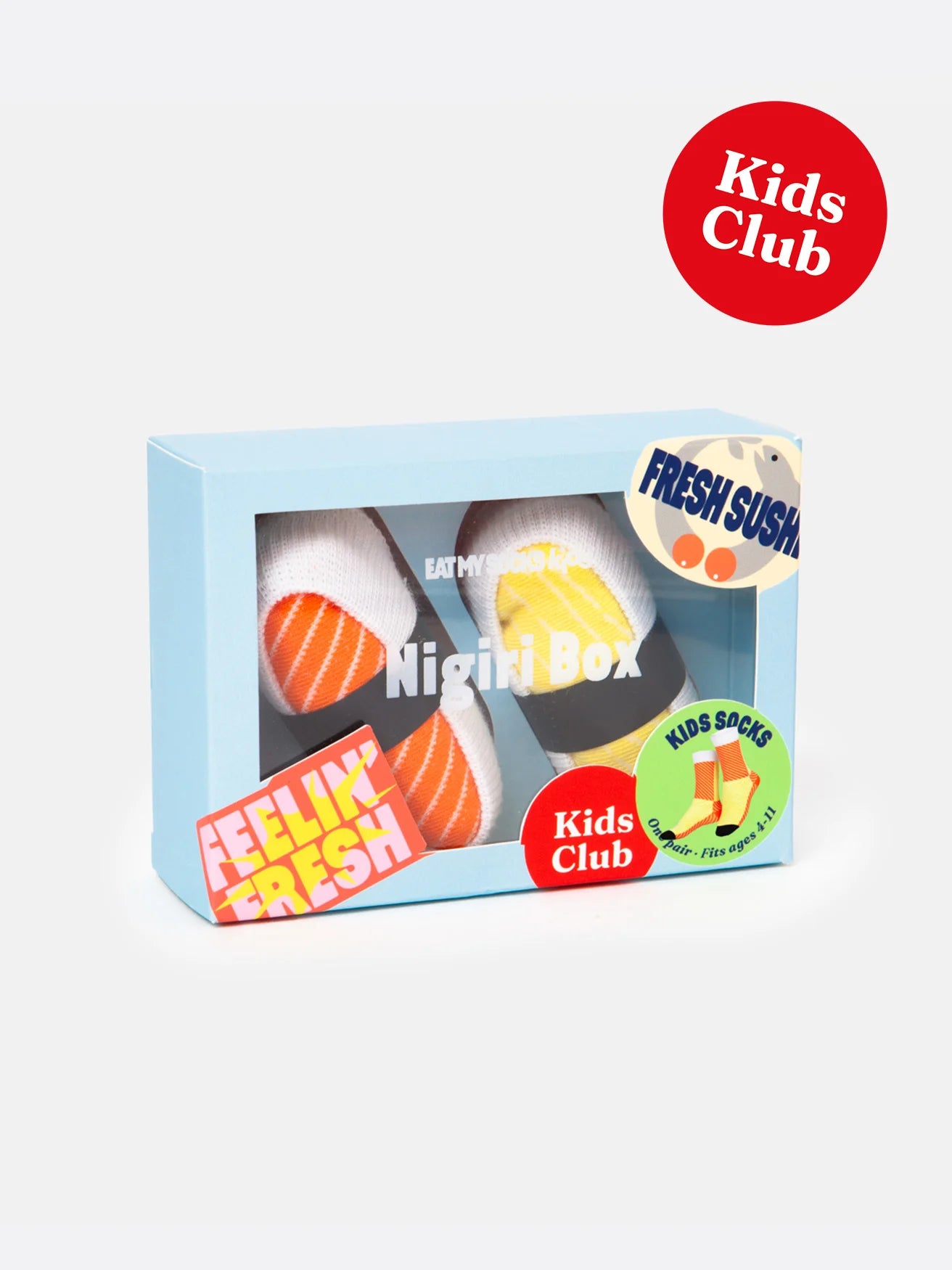 Skarpetki sushi dla dzieci w kolorowym opakowaniu EMS idealne na prezent