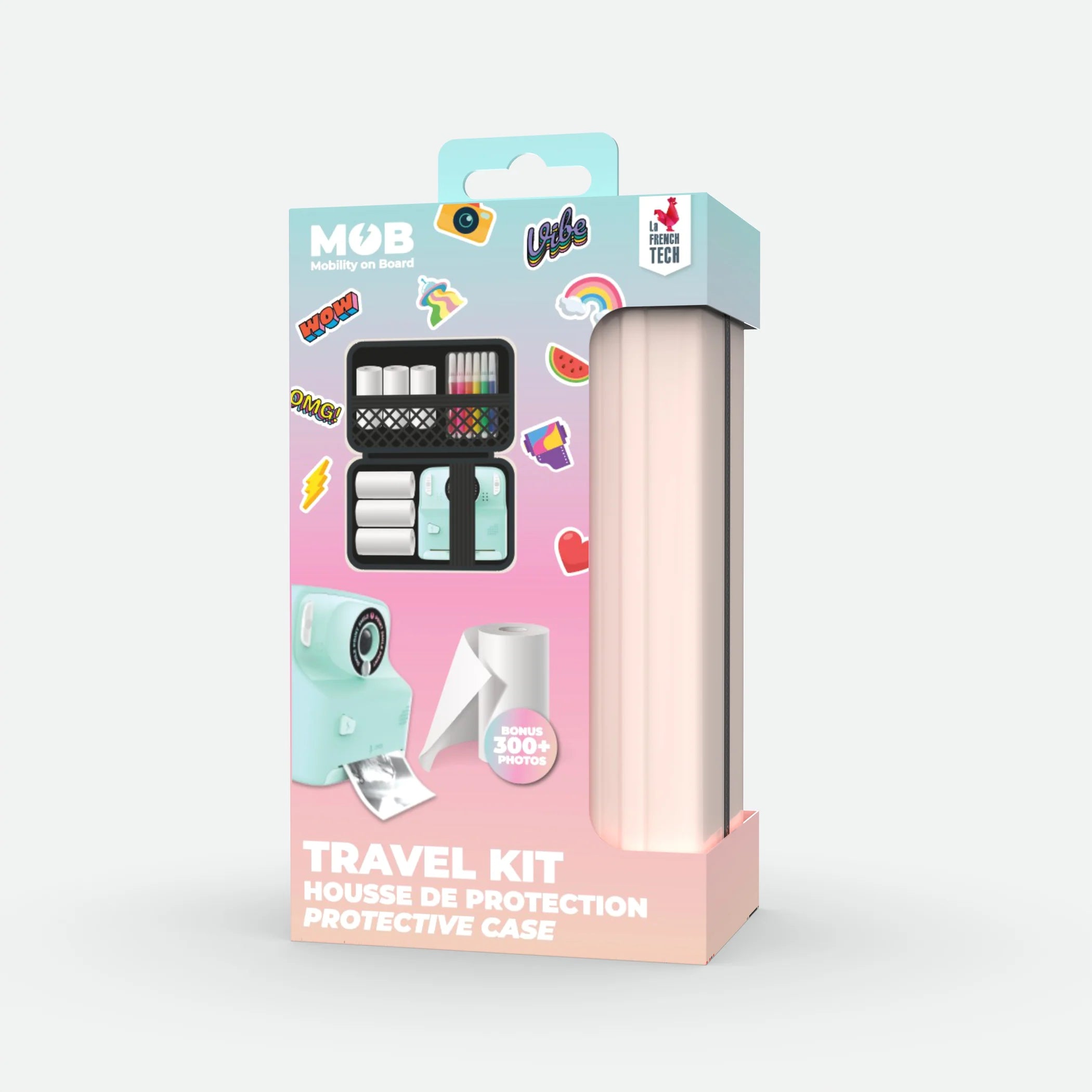 Kit de viagem com câmera PixiPrint MOB