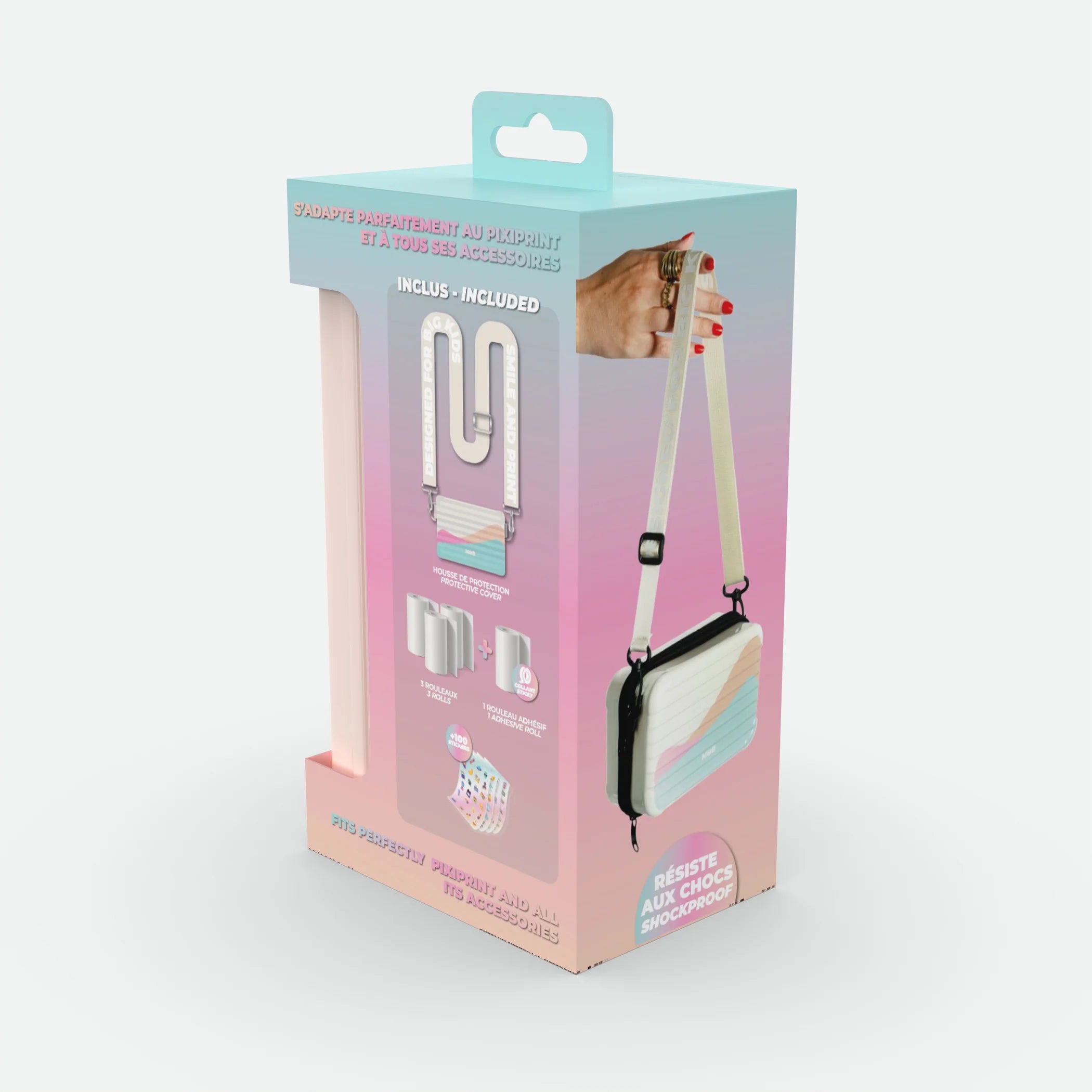 Kit de viagem com câmera PixiPrint MOB