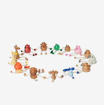 Drewniana figurka świnka Palimals Areaware