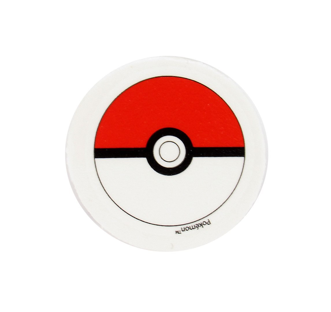Pokémon-Mäppchen mit Zubehör in Form eines rot-weißen Pokéballs von Yamann.