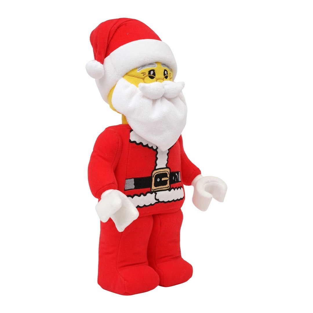Miękki pluszak LEGO Mikołaj w czerwonym stroju świątecznym i białej brodzie