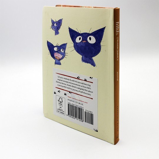 notatnik Kiki Studio Ghibli z ilustracjami niebieskiego kota z kreskówki na okładce