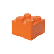 Pomarańczowy pojemnik LEGO brick 4 do przechowywania klocków i akcesoriów
