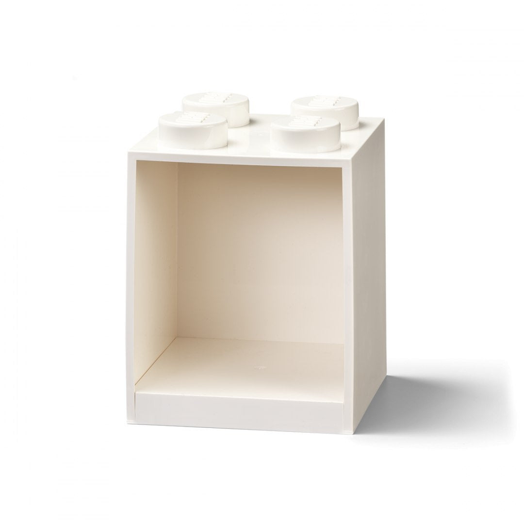Biała półka LEGO Brick 4 biała w kształcie klocka LEGO do przechowywania zabawek i dekoracji