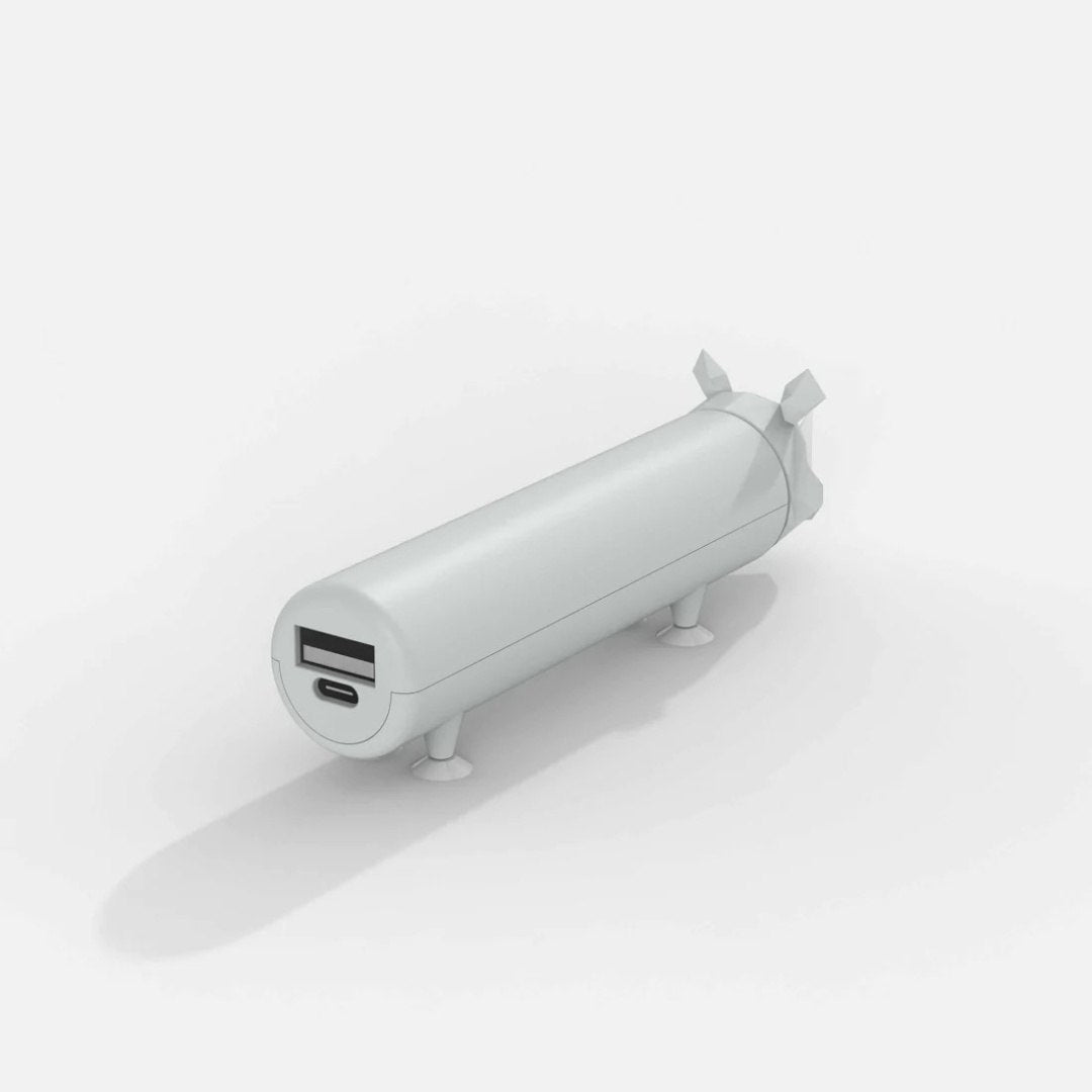 Yamann powerbank nosorożec 4800 mAh w kształcie zwierzęcia z portami USB do ładowania urządzeń
