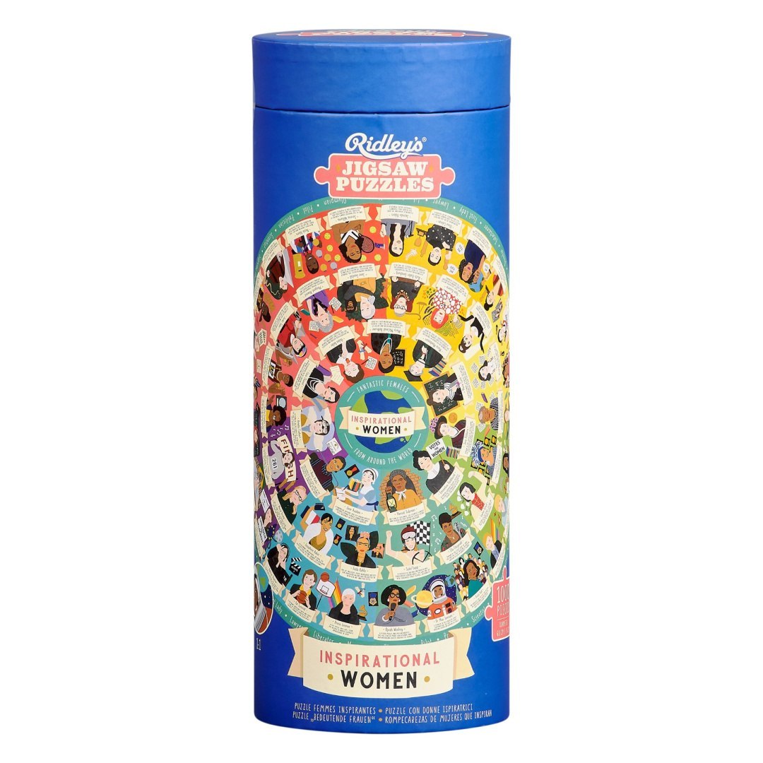 Puzzle inspirujące kobiety 1000 elementów w cylindrycznym opakowaniu marki Galison