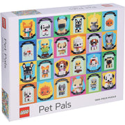 Puzzle LEGO 1000 elementów Pet Pals z kolorowymi obrazkami zwierząt na opakowaniu