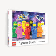 Puzzle LEGO kosmos 1000 elementów z kolorowymi postaciami kosmicznymi i statkami kosmicznymi