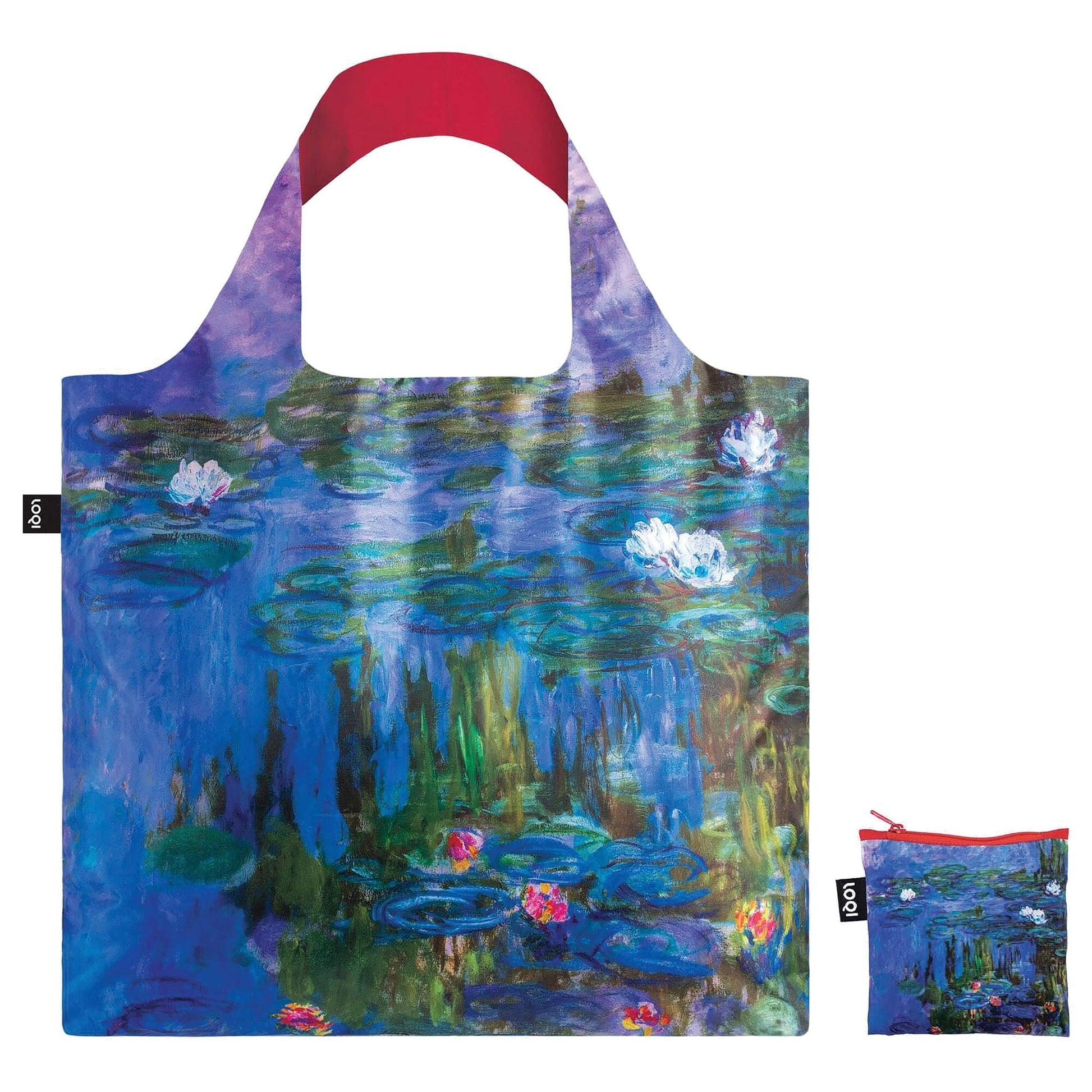 Torba LOQI Claude Monet - Water Lilies Neon Pink