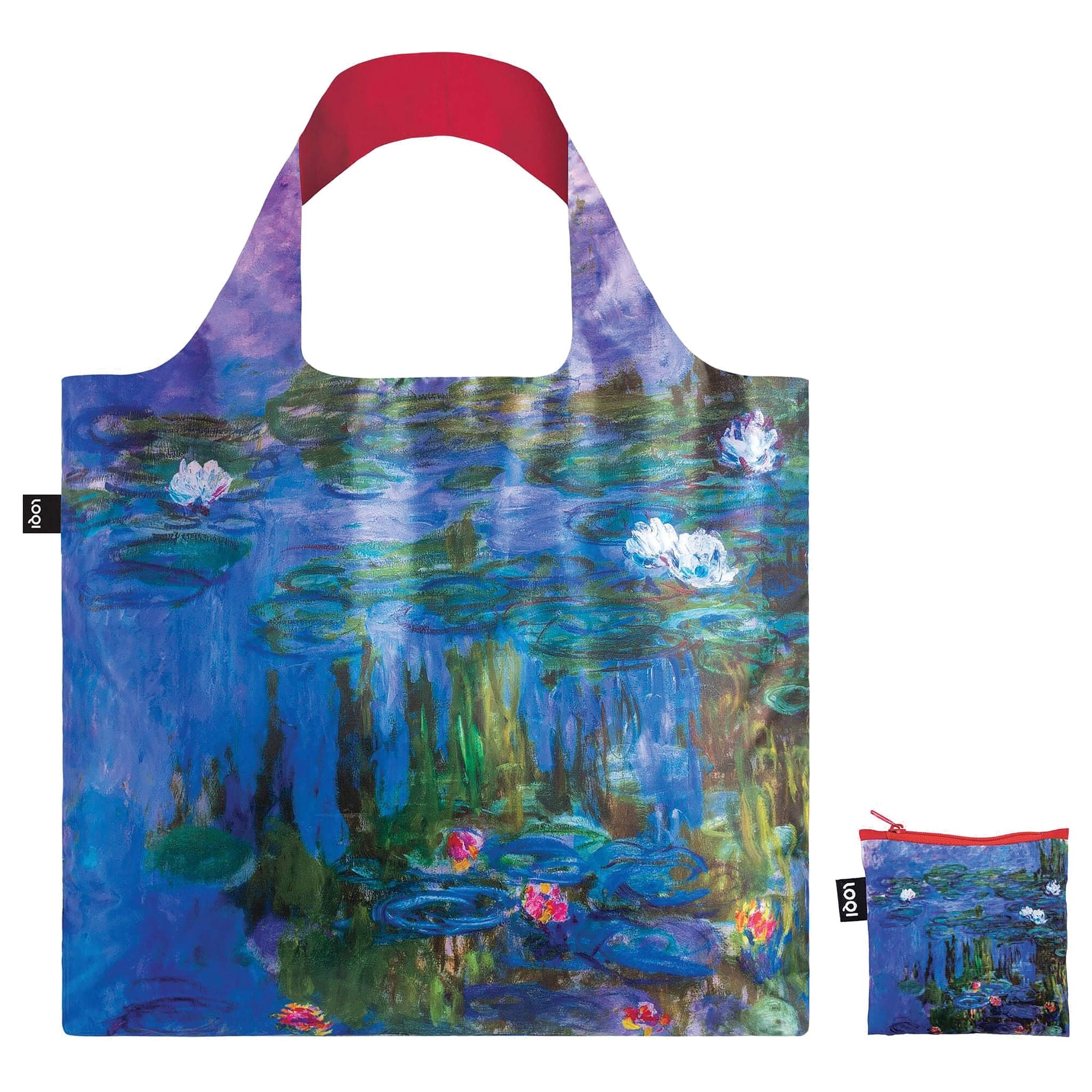 Torba LOQI Claude Monet - Water Lilies Neon Pink