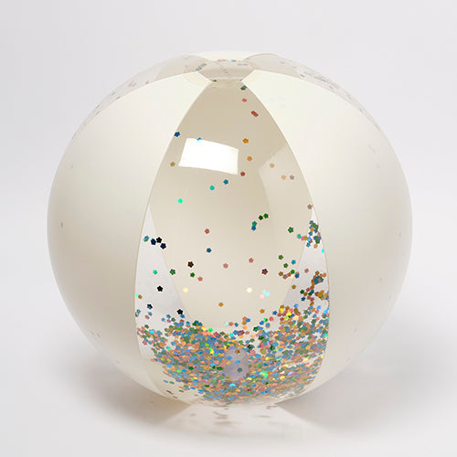 Glitzernder aufblasbarer Strandball