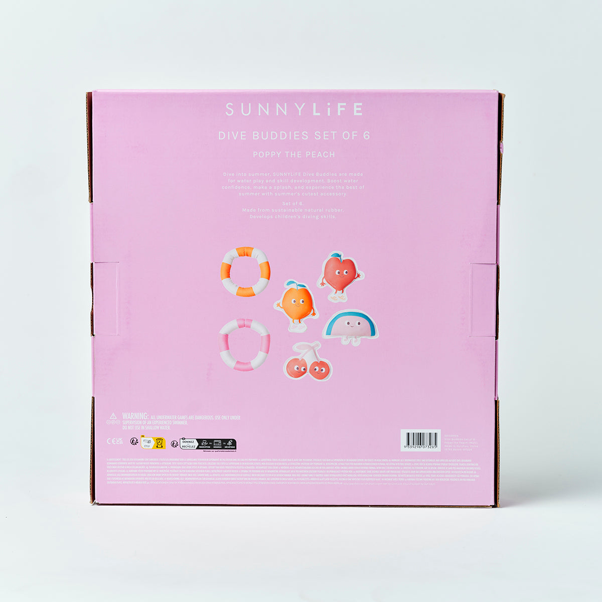 Zabawki do nauki nurkowania – Poppy the Peach (6 szt.)