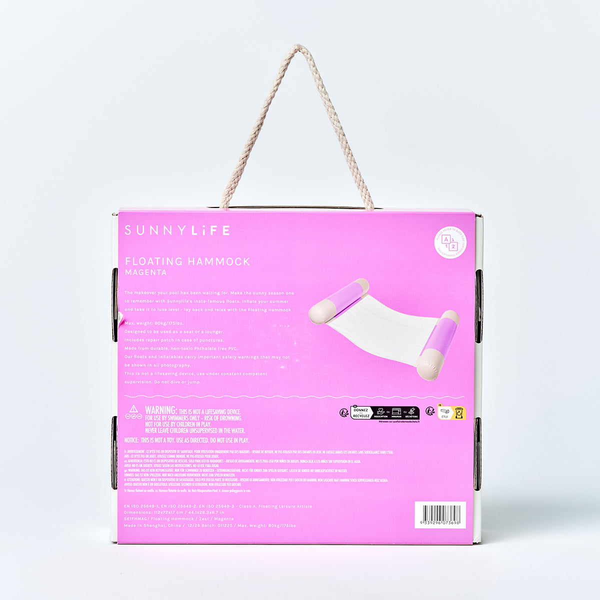 Hamak wodny – Pool Party Magenta