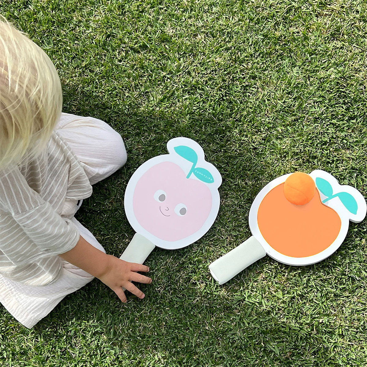 Dziecięce rakietki plażowe na rzep – Poppy the Peach