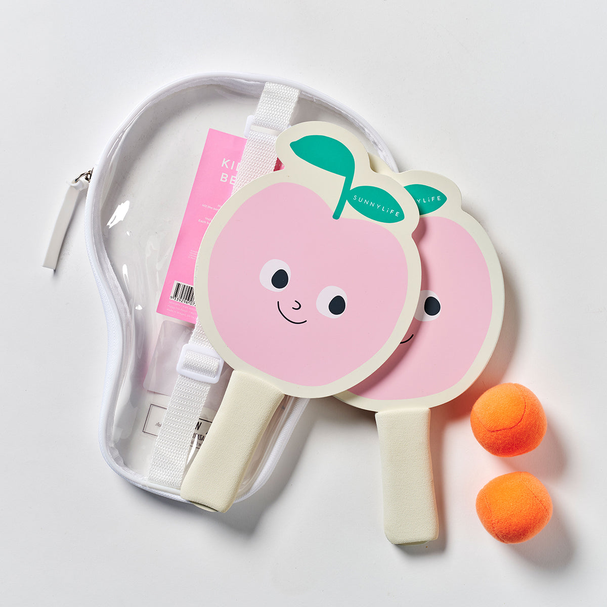 Dziecięce rakietki plażowe na rzep – Poppy the Peach