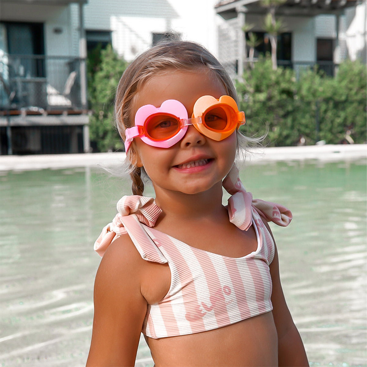 Children's swimming goggles – Poppy the Peach