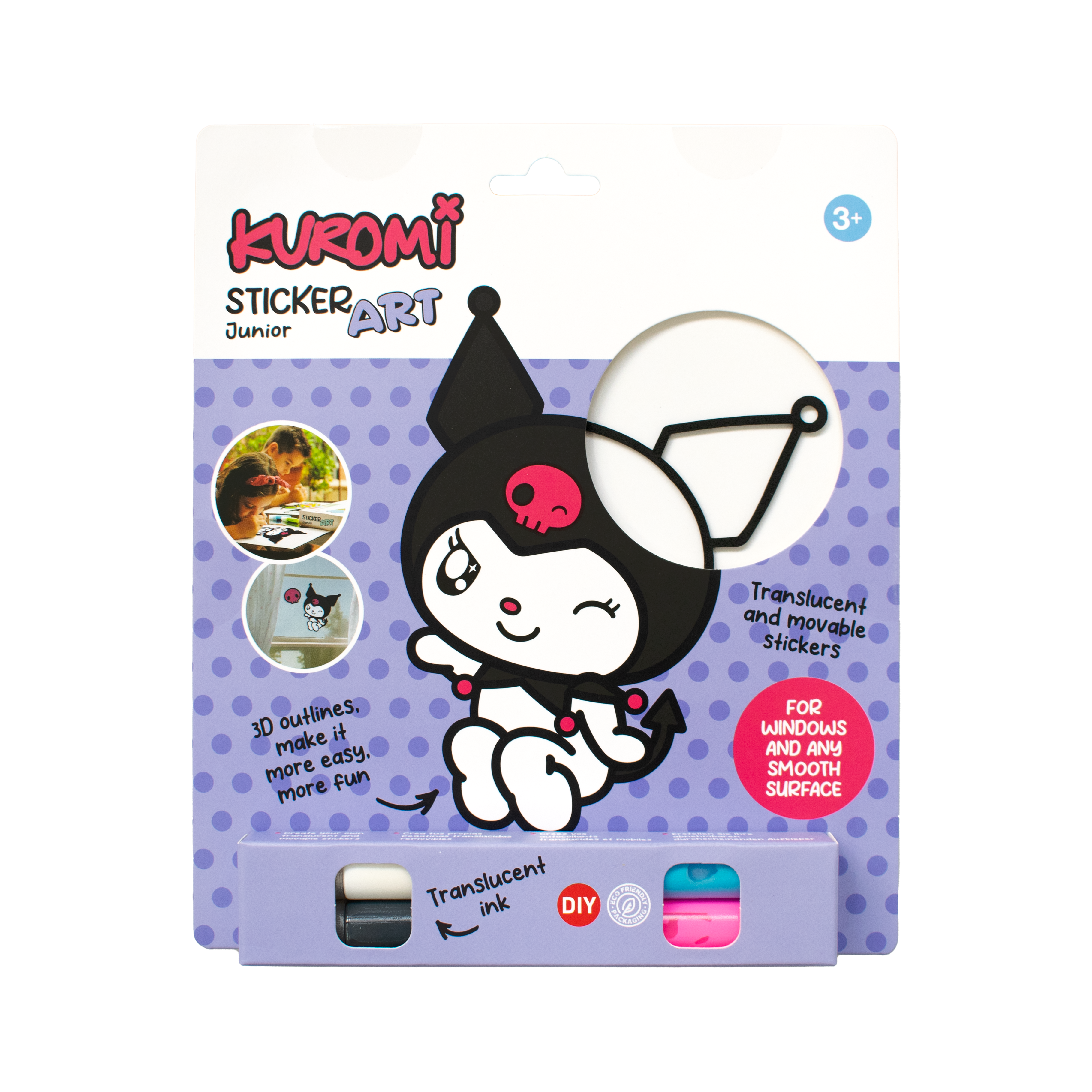Kit de pegatinas de Hello Kitty o Kuromi