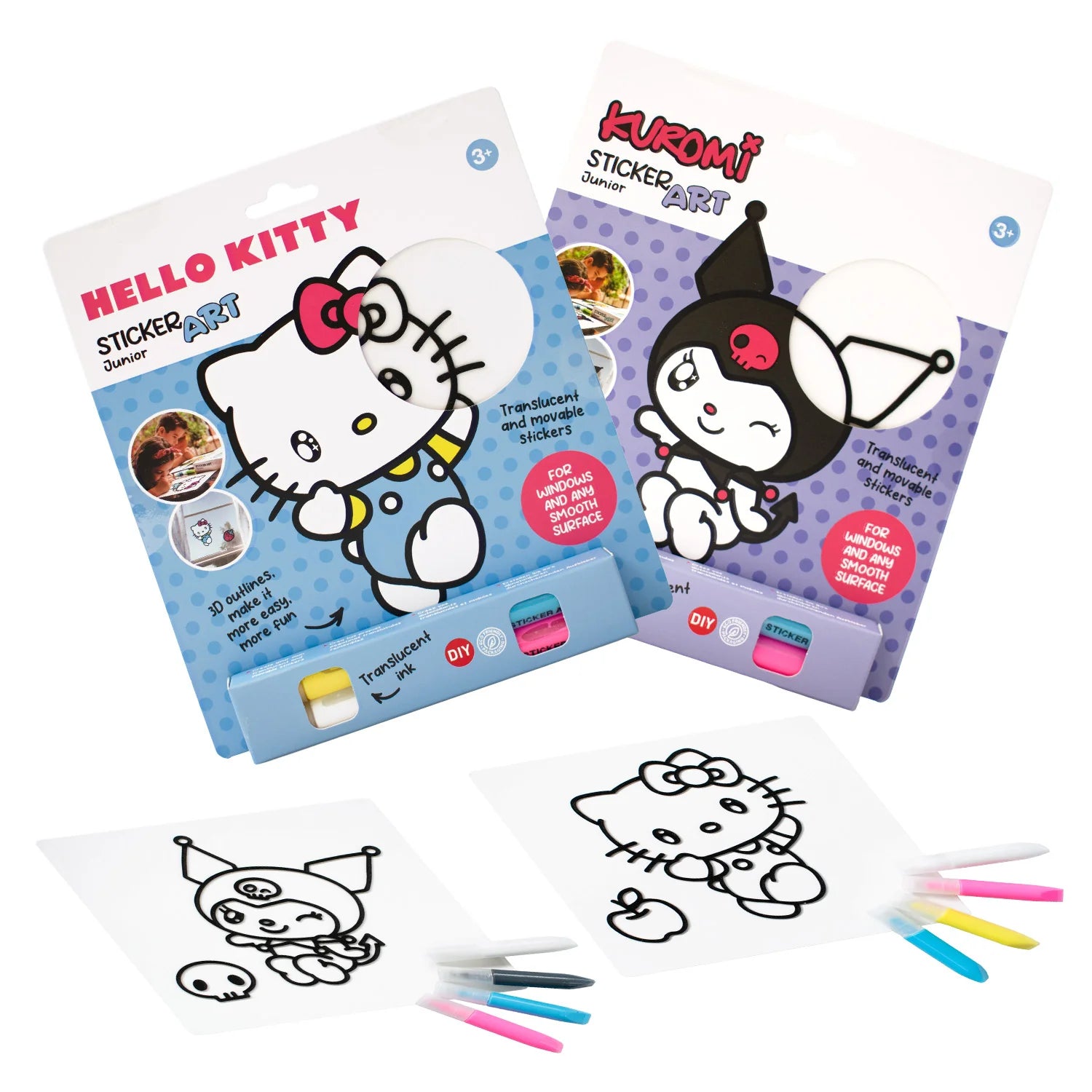 Zestaw do tworzenia naklejek Sticker Art – Hello Kitty lub Kuromi