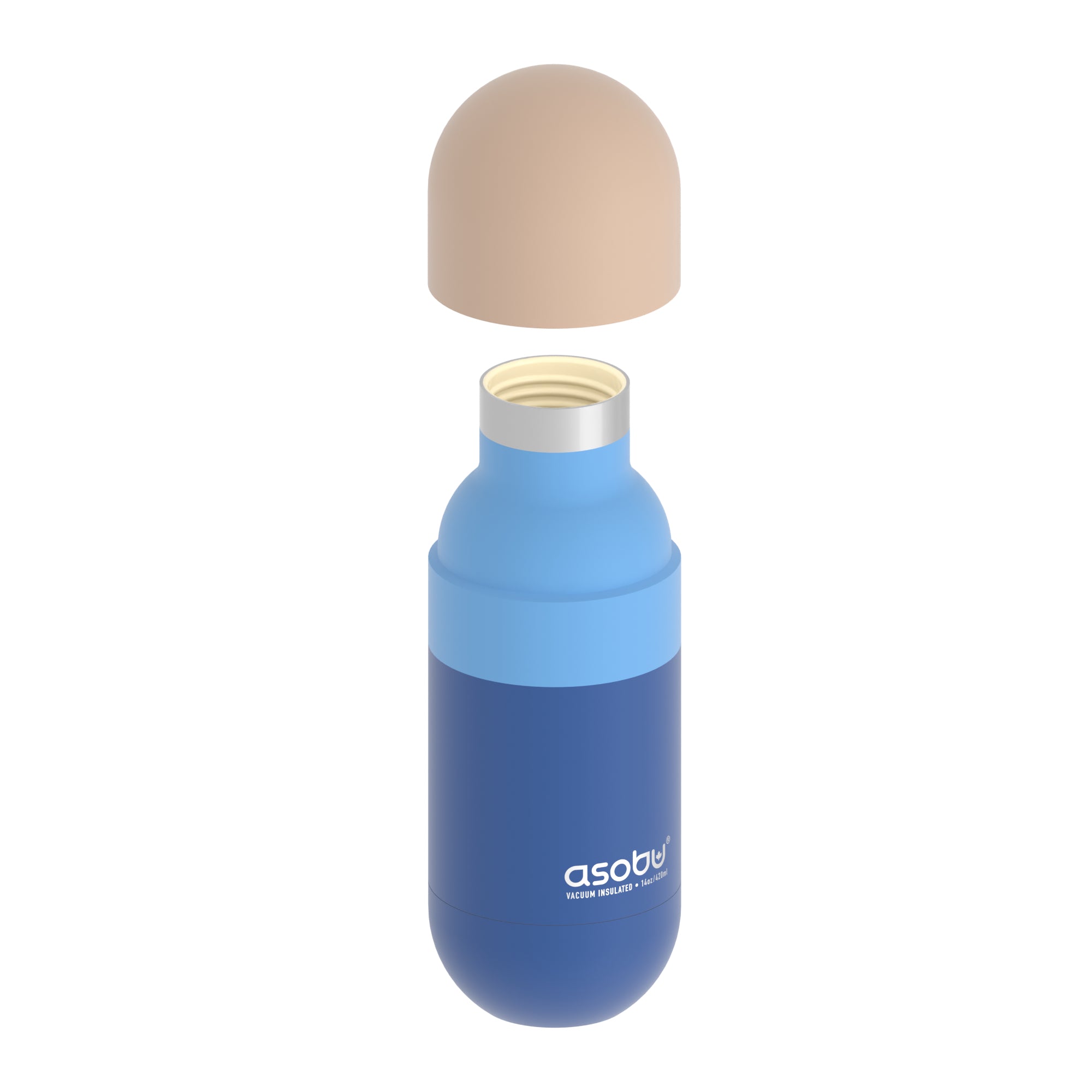 Bouteille isotherme Orb Asobu – bleu pastel 420 ml