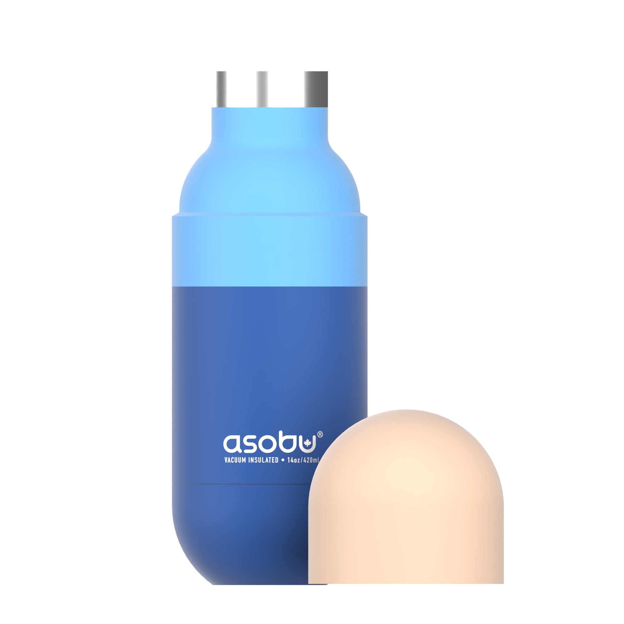 Bouteille isotherme Orb Asobu – bleu pastel 420 ml