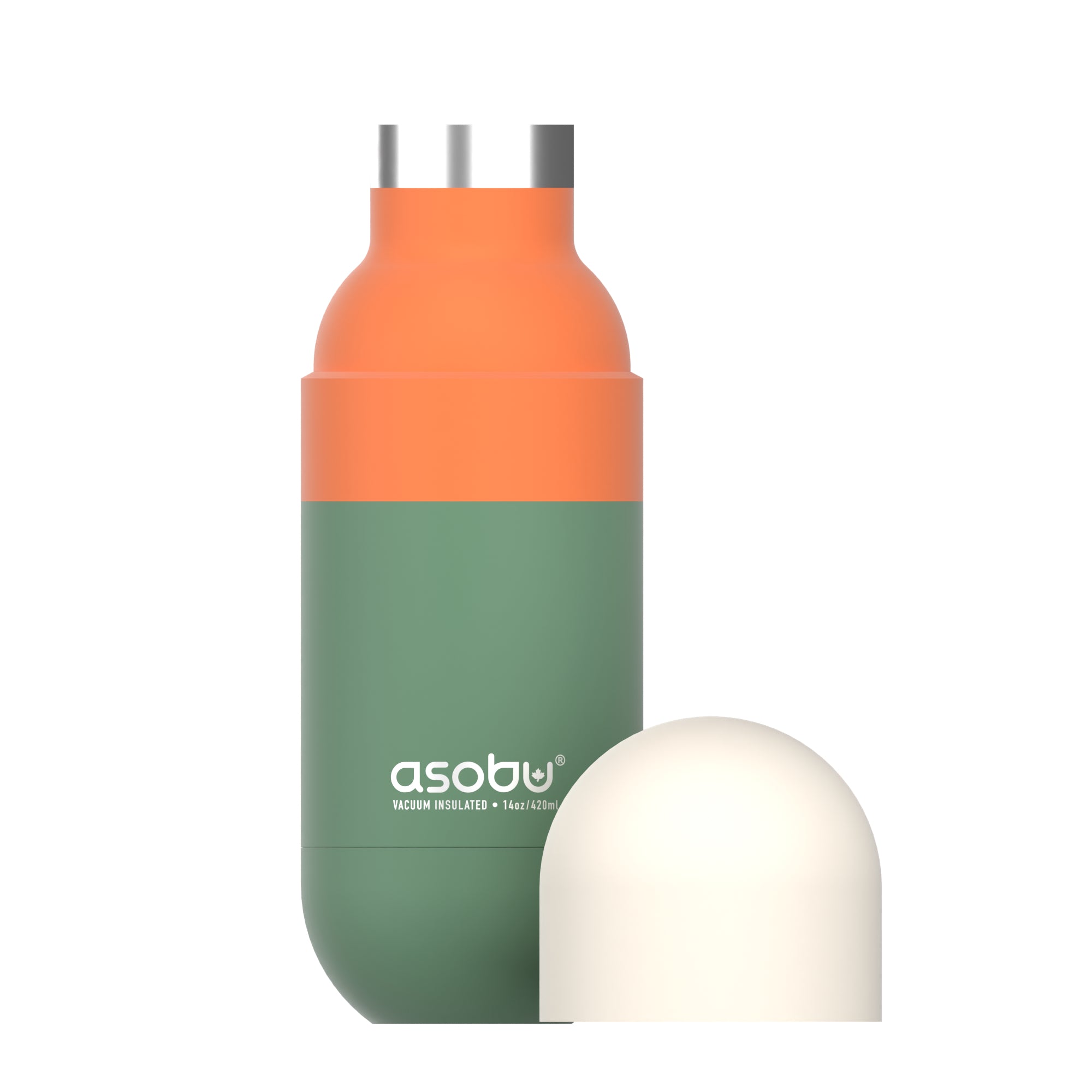 Bouteille isotherme Orb Asobu – vert pastel 420 ml