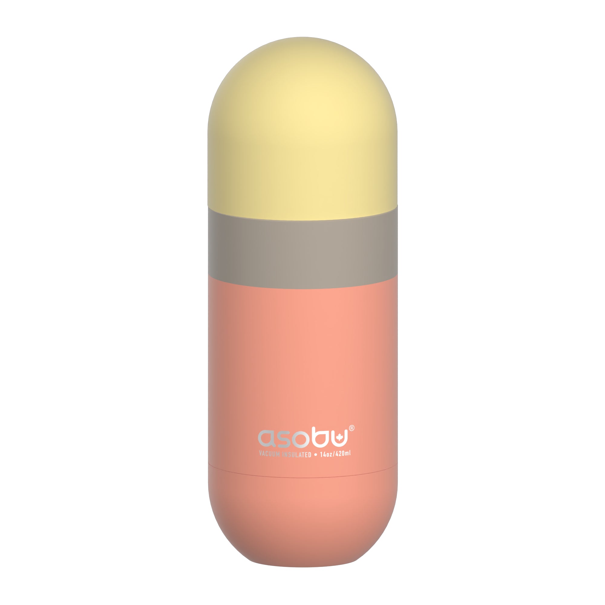 Bouteille thermique Orb Asobu – pêche pastel 420 ml