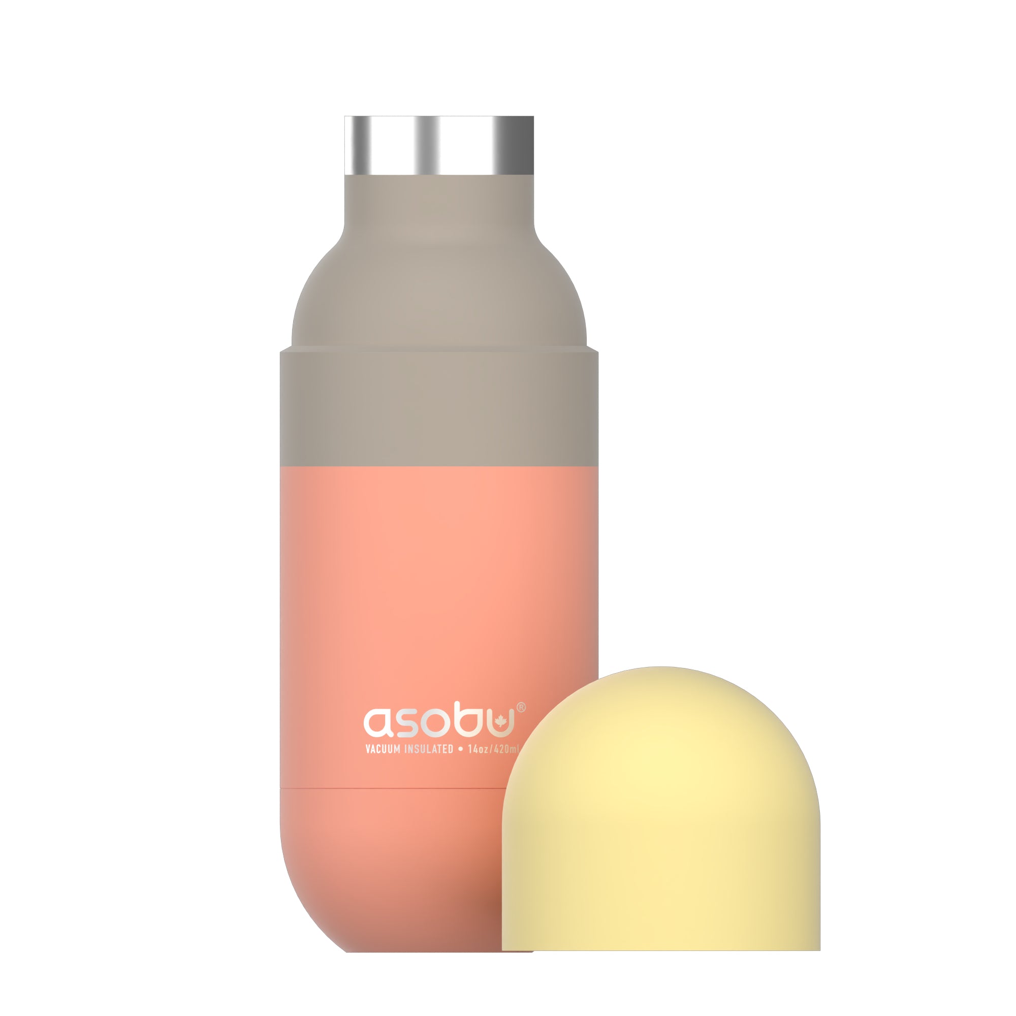 Bouteille thermique Orb Asobu – pêche pastel 420 ml
