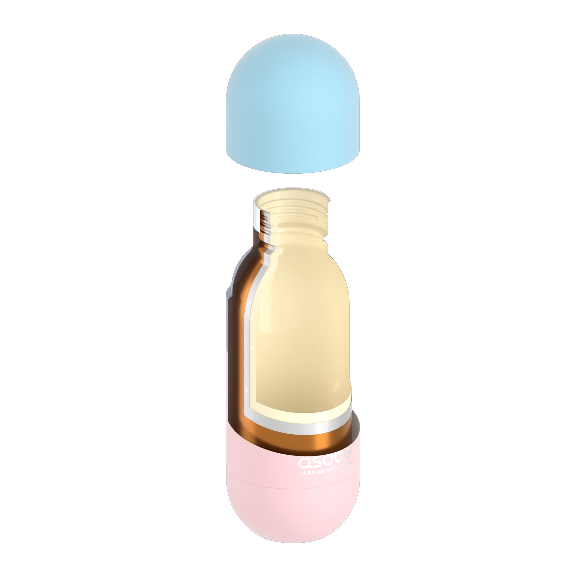 Bouteille thermique Orb Asobu – rose pastel 420 ml