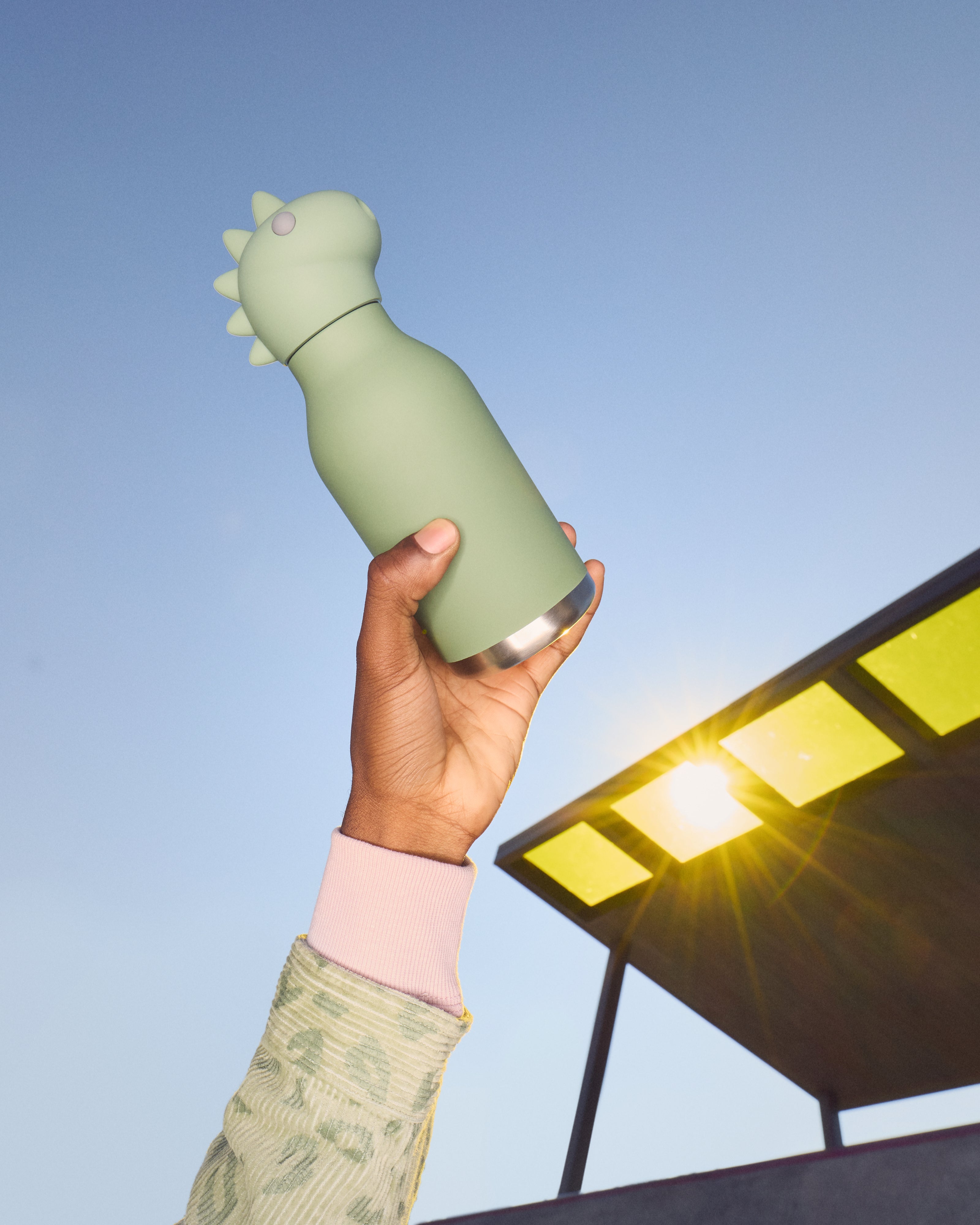 Bouteille isotherme avec paille Asobu Beasts – Dinosaure 460 ml