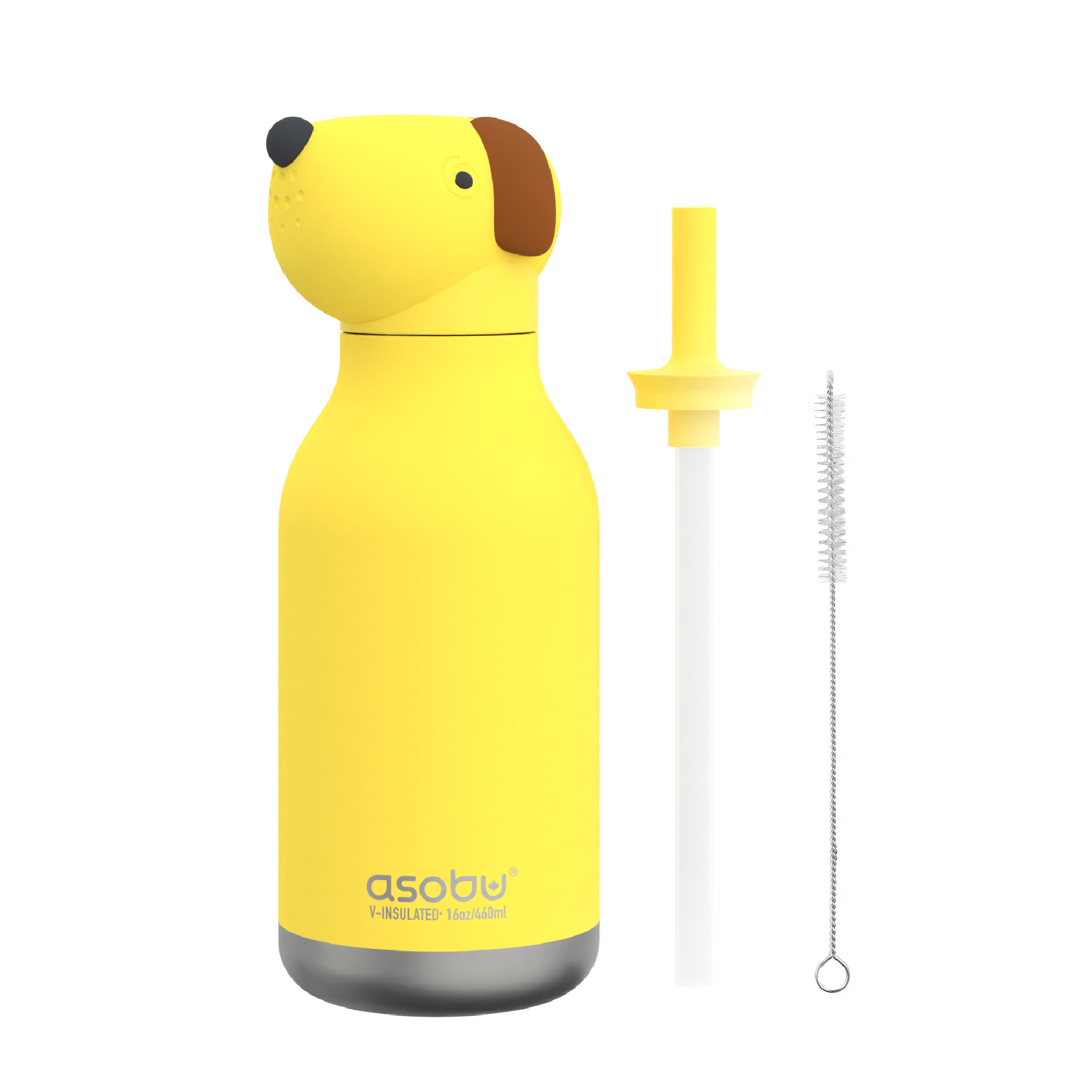Bouteille isotherme avec paille Bestie Asobu – Chien 460 ml