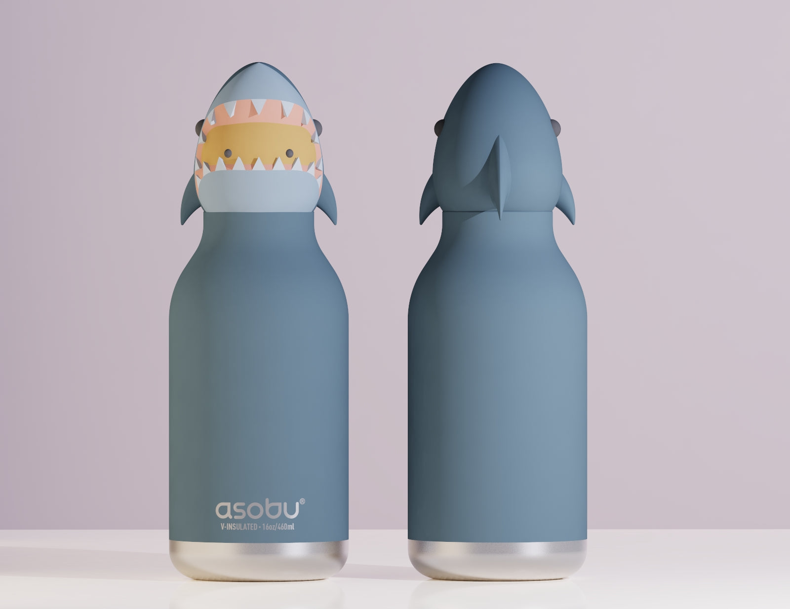 Butelka termiczna ze słomką Bestie Asobu – Krowa 460 ml
